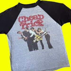 Cheap Trick 1984 Tour Vintage 80s Raglan T Shirt Mens L Signal USA Single Stitch